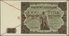 1.000 złotych 15.07.1947, seria A, numeracja 1324657, obustronne czerwone skreślenie i poziomo SPE..