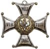Order Virttuti Militari V klasa, nadaniowy, brąz srebrzony 38 x 38 mm, nieco uszkodzona emalia, br..