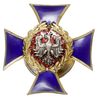 odznaka pamiątkowa 65 Starogardzkiego Pułku Piechoty w Grudziądzu, wersja dwuczęściowa, tombak zło..