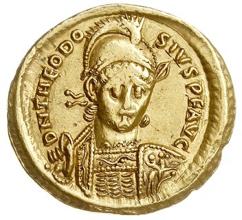 Teodozjusz II 408-450, solidus 408-430, Konstant