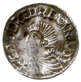 Aethelred II 978-1016, denar typu long cross 997-1003, mennica Londyn, mincerz Aethelwerd, Aw: Popiersie w lewo, EDEDRED REX ANGLOI, Rw: Długi krzyż, EDE-LPER-DMO-LVND, srebro 1.66 g, N. 774, S. 1151, patyna, gięty