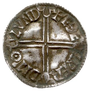Aethelred II 978-1016, denar typu long cross 997-1003, mennica Londyn, mincerz Aethelwerd, Aw: Popiersie w lewo, EDEDRED REX ANGLOI, Rw: Długi krzyż, EDE-LPER-DMO-LVND, srebro 1.66 g, N. 774, S. 1151, patyna, gięty