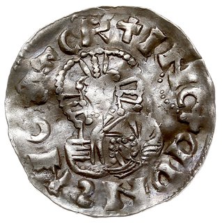 Jaromir 1003-1034, denar, Aw: Krzyż o ramionach 
