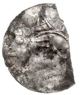 zestaw denarów kolońskich typu S-COLONIA (2 sztuki) i saksońskich typu OAP (4 sztuki), Dbg 331 (2x) i 1167 (4x), razem 6 sztuk, gięte, jeden obłamany