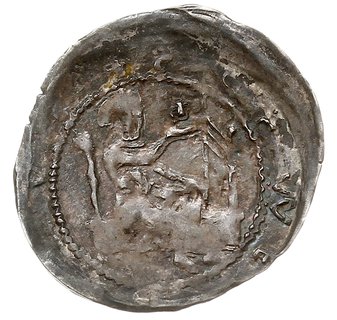 denar 1238-1241, Głogów lub Wrocław, Aw: Postać 