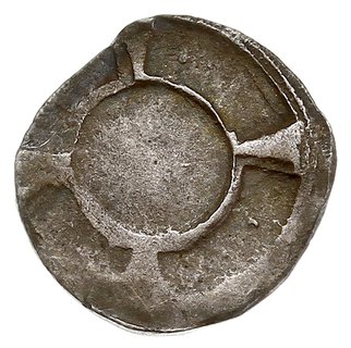 Kamień Pomorski, jednostronny denar XIV-XV w., Krzyż opisany na okręgu, srebro 0.37 g, jak Dbg-P. 339, Kop. 8776x (R8), Bfd Soldin s.2858, Kiersn. Bisk.Kam. str. 9, bardzo rzadki