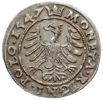 grosz 1547, Kraków, PN.13-Dut.28, patyna