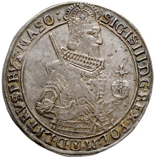 talar 1630, Bydgoszcz, Aw: Wąska półpostać króla