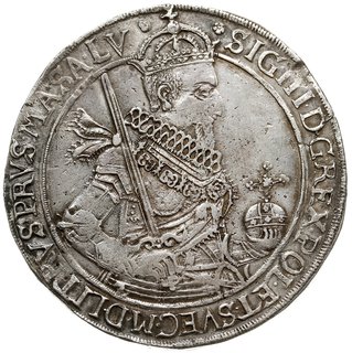 talar 1630, Toruń, Aw: Półpostać króla w prawo i
