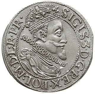 ort 1612, Gdańsk, kropka za łapą niedźwiedzia, Shatalin G12-9 (R2), moneta z końca blachy, ładnie zachowana, rzadszy rocznik