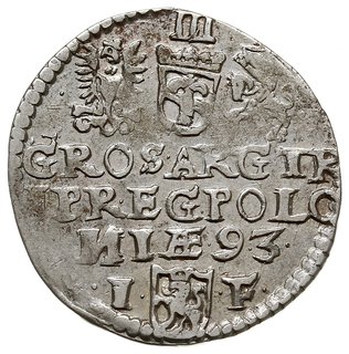 trojak 1593, Olkusz, Iger O.93.2.c (R1), rzadszy