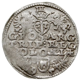 trojak 1595, Lublin,  odmiana ze znakiem Topór, Iger L.95.2.b/c (R5), T. 25, lekko niedobity, ale bardzo rzadki