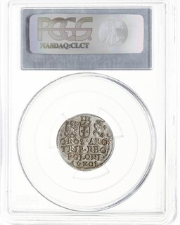 trojak 1601, Kraków, popiersie króla w prawo, Iger K.01.b (R1), moneta w pudełku PCGS z certyfikatem MS 63, wyśmienity egzemplarz