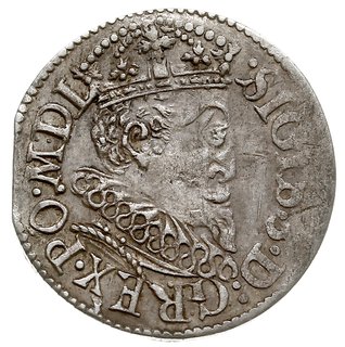 trojak 1619, Ryga, odmiana z małą głową króla, I