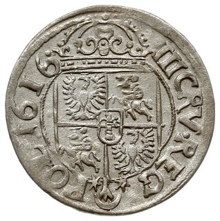 trzykrucierze 1616, Kraków, z herbem Sas (podskarbiego koronnego -Mikołaja Daniłowicza), T. 14, najrzadsza odmiana