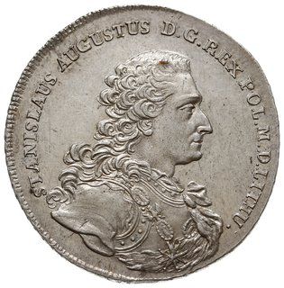 talar 1766, Warszawa, Aw: Popiersie króla w zbro