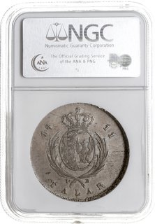 talar 1811, Warszawa, Plage 114, Dav. 247, moneta w pudełku NGC z certyfikatem  XF45, patyna, ładnie zachowana