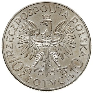 10 złotych 1933, Warszawa, Jan III Sobieski, Parchimowicz 121, piękne