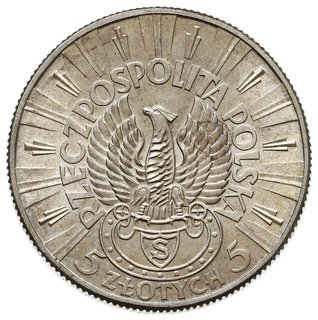 5 złotych 1934, Warszawa, Józef Piłsudski - Orzeł Strzelecki, Parchimowicz 117, wyśmienite