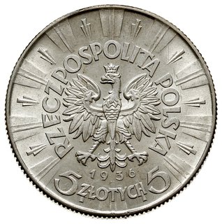 5 złotych 1936, Warszawa, Józef Piłsudski, Parchimowicz 118.c, wyśmienite