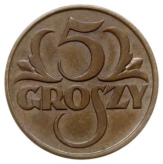 5 groszy 1928, Warszawa, Parchimowicz 103.c, pię
