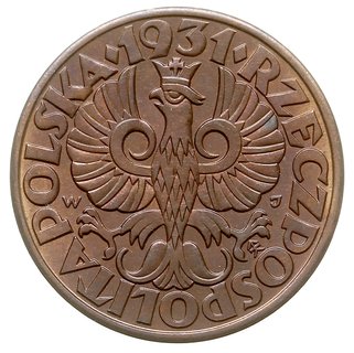 5 groszy 1931, Warszawa, Parchimowicz 103.e, pię