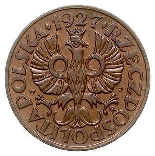 2 grosze 1927, Warszawa, Parchimowicz 102.c, pię