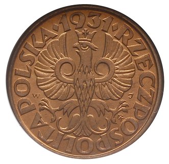 1 grosz 1931, Warszawa, Parchimowicz 101.f, mone