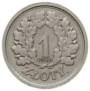 1 złoty 1928, Warszawa, Wieniec z gałązek dębowy