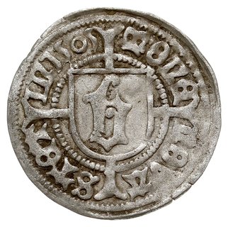 wit 1505, Szczecin, Aw: Gryf w lewo, Rw: Gotycka litera B na długim krzyżu, 0.65 g, Dbg-P. 419, rzadki