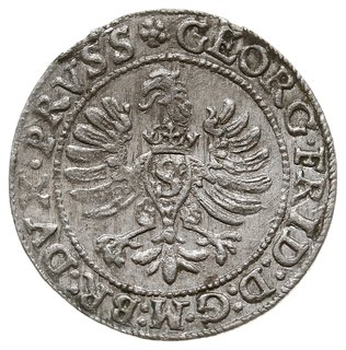 grosz 1595, Królewiec, Bahr. 1304, Neumann 58, rzadki i ładnie zachowany