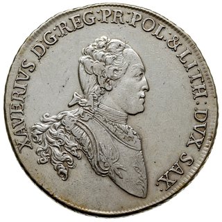 Ksawery 1764-1768 - jako administrator, talar 1765, Drezno, srebro 27.85 g, Schnee 1055, Dav. 2678, ładna patyna