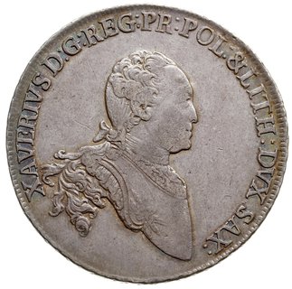 Ksawery 1764-1768 - jako administrator, talar 1768, Drezno, srebro 27.70 g, Schnee 1055, Dav. 2678, ładna patyna