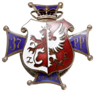 odznaka pamiątkowa 37 Łęczyckiego Pułku Piechoty