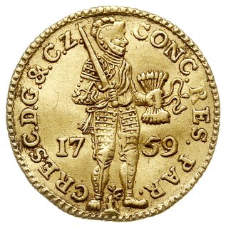 Geldria, dukat (Gouden dukaat) 1759, złoto 3.49 