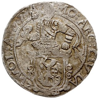 Zwolle, talar lewkowy (Leeuwendaalder) 1649, srebro 27.77 g, Delm. 866b, Verk. 172.4, Purmer Zw32, bardzo ładny