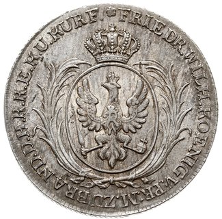 Fryderyk Wilhelm II 1786-1797, 2/3 talara na stopę lipską 1797, Berlin, v. Schr. 228, Neumann 46, minimalne wady blachy, ale piękne