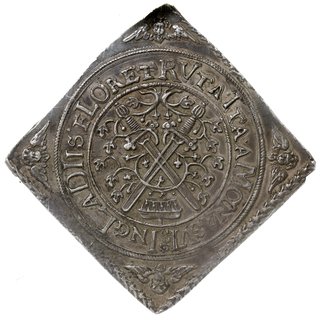 Jan Jerzy I i August 1611-1615, klipa talara 1614, Drezno, wybita z okazji chrztu 2. syna księcia, Dav. 7583, Kahnt 74, Schnee 800, moneta w pudełku firmy NGC z oceną XF45, bardzo ładna i rzadka