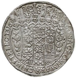 Jan Jerzy II 1656-1680, talar 1660 CR, Drezno, srebro 29.10 g, Kahnt 388, Dav. 7617, Schnee 909, piękny egzemplarz, rzadki w tym stanie zachowania