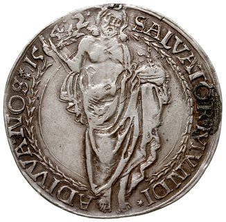Gustaw Waza 1521-1560, talar 1542, Svartsjö, srebro 28.76 g, AAH 155, Dav. 8697, ślad po zawieszce, rzadki, z pierwszego roku emisji tego typu talarów