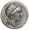 M. Herennius 108-107 pne, denar 108/107 pne, Rzym, Aw: Głowa Pietas w prawo, za nią PIETAS, przed ..