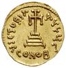 Konstans II 641-668 i Konstantyn IV 654-685, solidus 654-659, Konstantynopol, Aw: Popiersia cesarz..