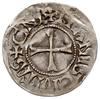 Karol II Łysy 843-877 - jako król Francji, denar, Le Mans, Aw: Monogram Karolvs, wokoło GRATIA D-I..