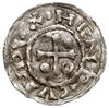 Henryk II 985-995 - 2. panowanie, denar 985-995, Ratyzbona, mincerz Ag, Aw: Krzyż z ozdobnikami w ..