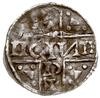 Henryk V Mozelski 1018-1026, denar 1018-1026, Ratyzbona, mincerz Anti, Aw: Napis pisany w krzyż HE..
