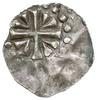 Trewir, arcybiskup Poppo 1016-1047, denar, Aw: Krzyż z klinami w kątach, Rw: Litera A, srebro 0.74..