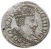 trojak 1595, Olkusz, z wężykiem pod popiersiem króla, Iger O.95.4.f - ale inna legenda (POLO zamia..
