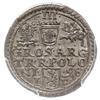 trojak 1598, Olkusz, Iger 98.1.d, moneta w pudełku PCGS z certyfikatem MS62