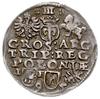 trojak 1595, Lublin, odmiana ze znakiem Topór (zarządcy mennicy Kacpra Rytkiera), awers Iger L.95...