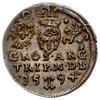 trojak 1594, Wilno, Iger V.94.1.a, Ivanauskas 5SV39-19, moneta wybita dwukrotnie, na awersie i rew..